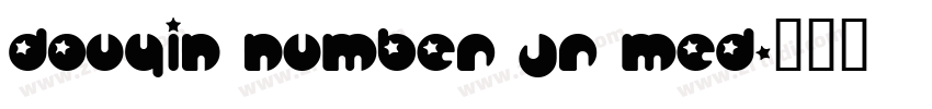 Douyin Number JR Med字体转换